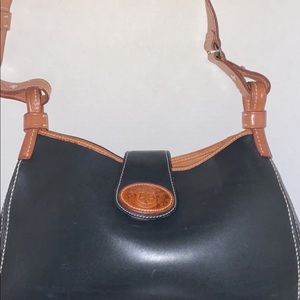 Vintage small black Dooney and Bourke handbag